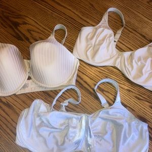THREE used bras 40DD, 42D, &46DD